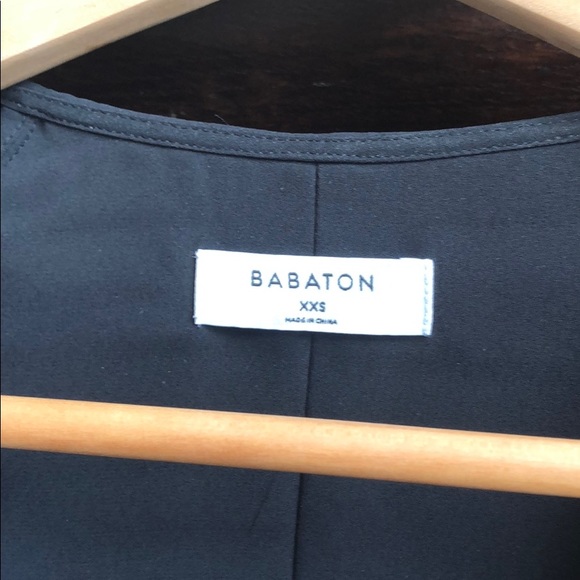 Babaton black long sleeve Wallace, wrap dress. - Picture 4 of 5